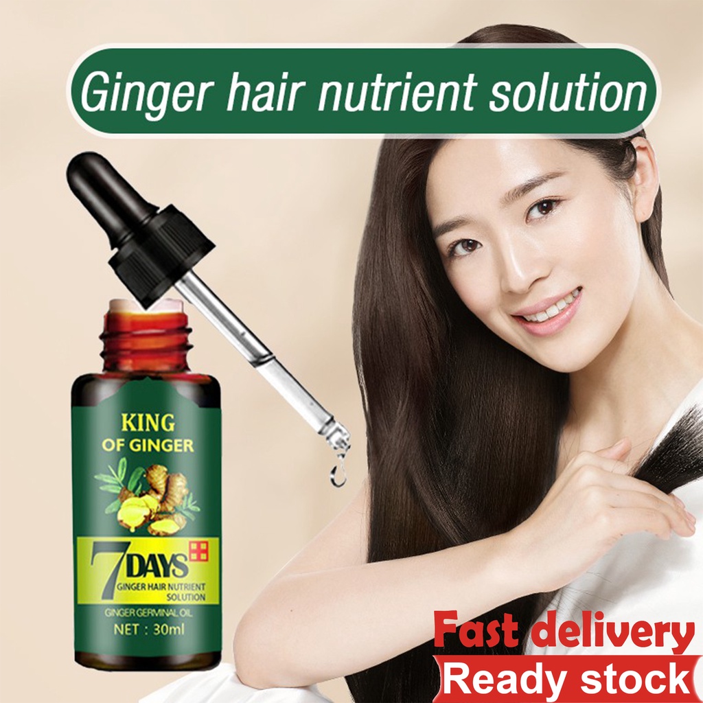 Hair Growth Ginger Germinal Oil Essential Oil Hair Loss 7 Days