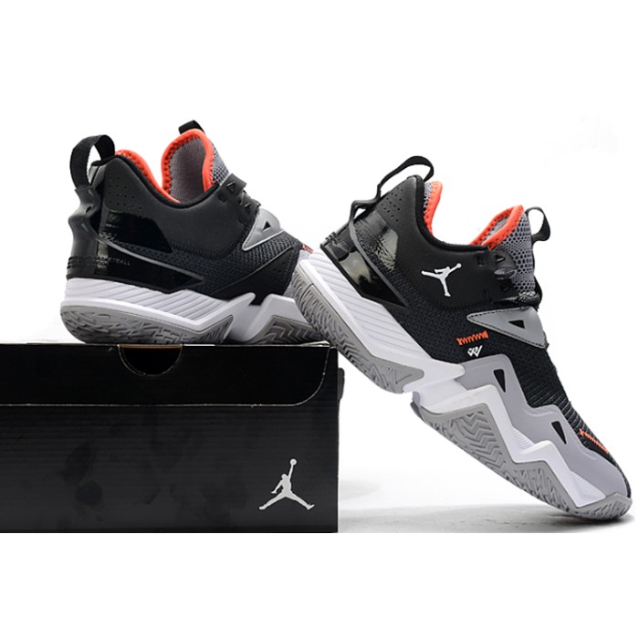 nike air jordan westbrook one take black cement grey