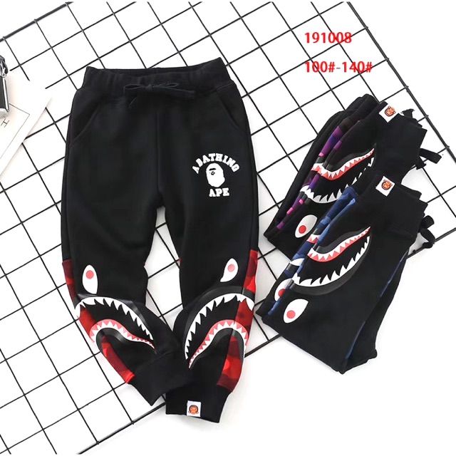 kids bape joggers