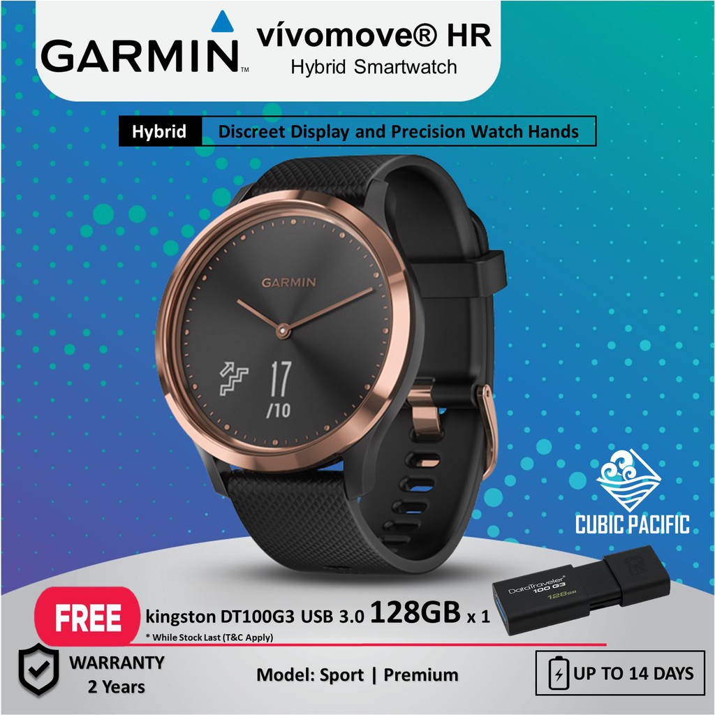 garmin vivomove hr stylish hybrid smartwatch