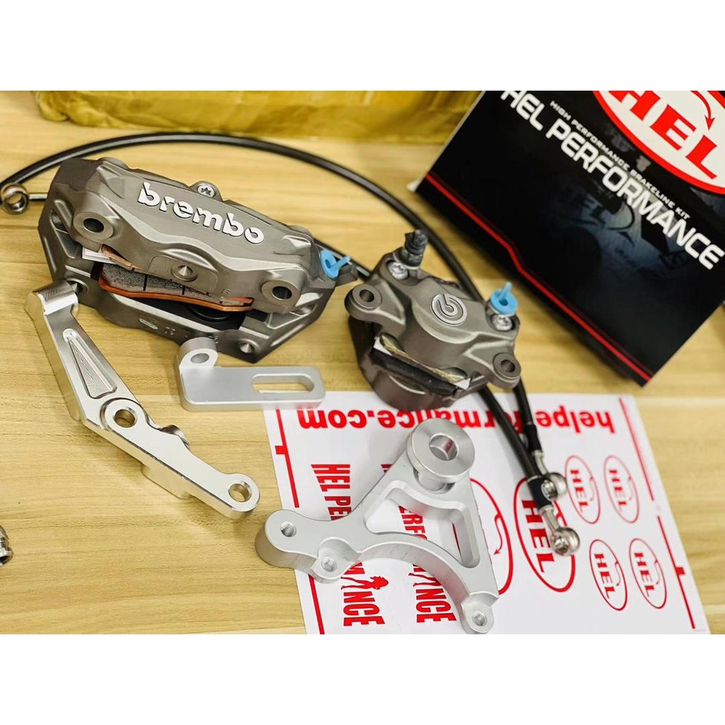 Original Brembo K50 M3 Front / P34 Rear Caliper with Hel Brake Hose