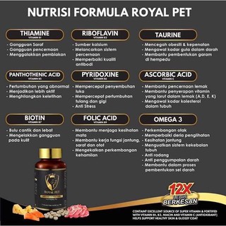 ROYAL PET VITAMIN KUCING,vitamin si comel, bulu lebat 