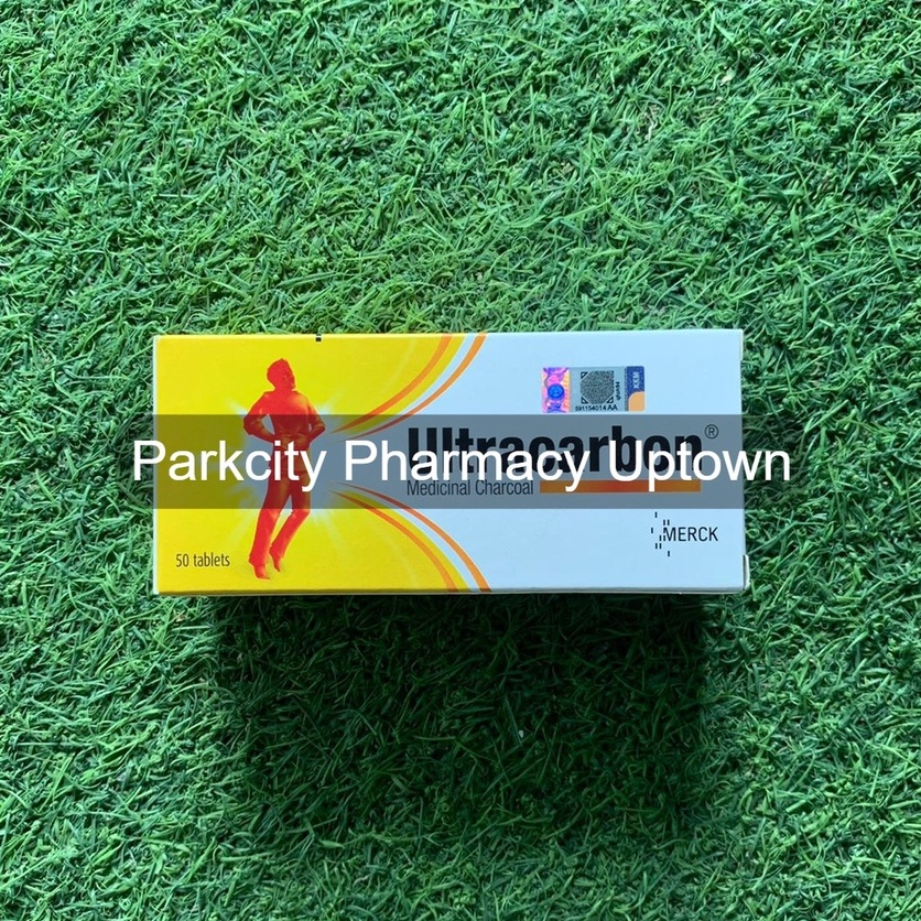 Merck Ultracarbon Charcoal Tablet For Diarrhoea and Food Poisoning 50s