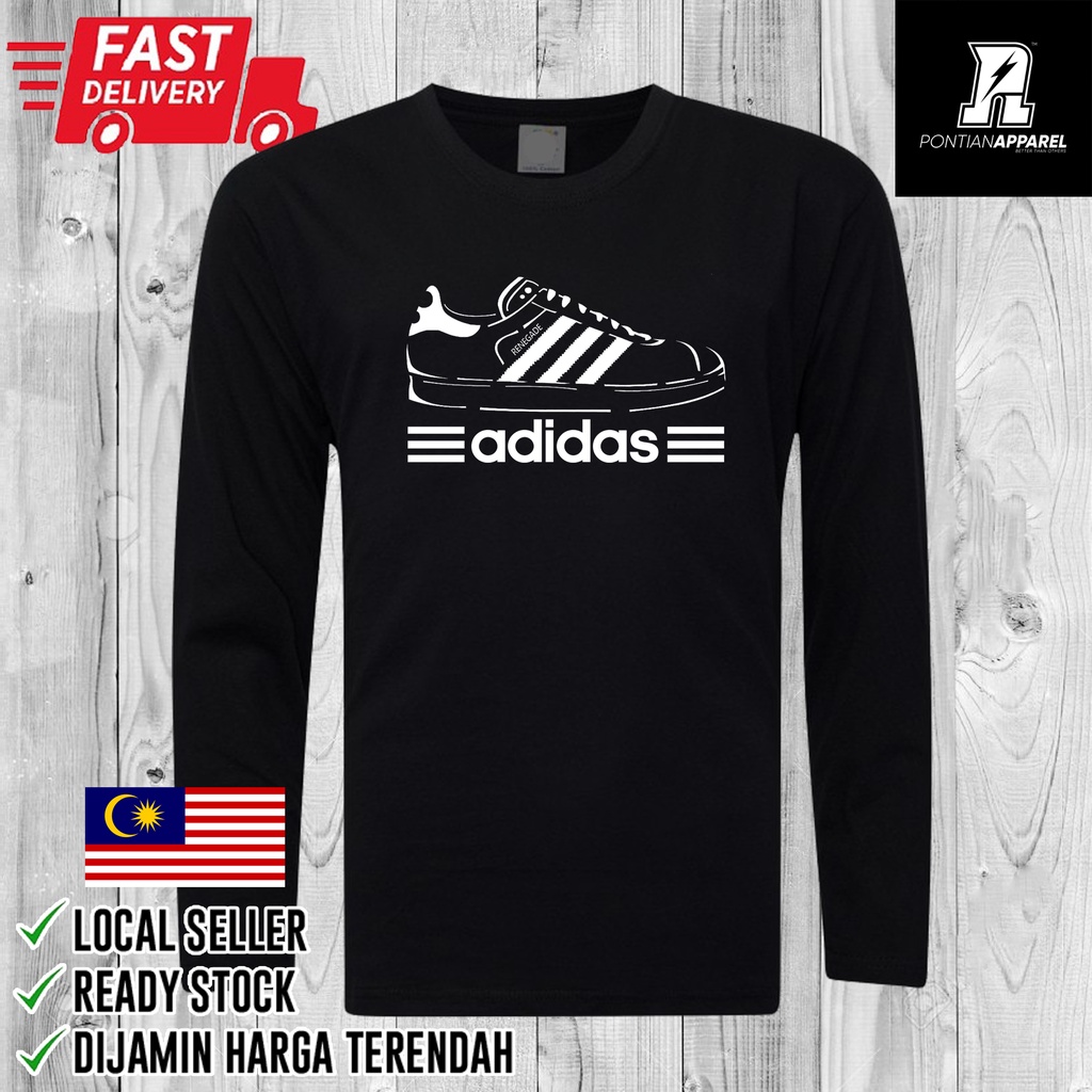 MEN \u0026 WOMEN ADIDAS RENEGADE SHOES LONG SLEEVE 100% COTTON | Shopee Malaysia adidas renegade