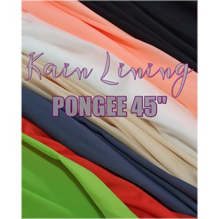 45 Kain Lining Alas Pongee Royal Fabric Buatan Malaysia Width 45 Royal Fabric Pongee Textile Made In Malaysia Shopee Malaysia