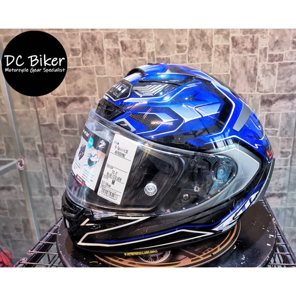 Shoei X Spirit 3 Aerodyne Tc2 Helmet Authorized Dealer Shopee Malaysia