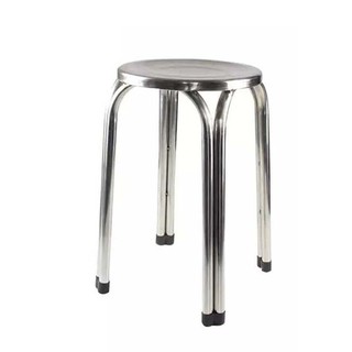 Stainless Steel Stool 25cm/30cm/47cm Kerusi Bulat Keluli Tahan Karat