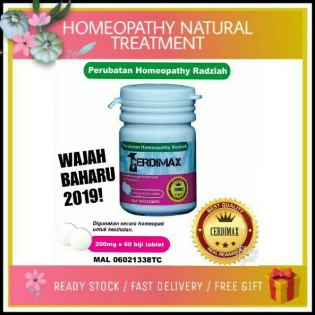 CERDIMAX/RR4U ORIGINAL 100% UBAT MINDA HOMEOPATHY  Shopee 