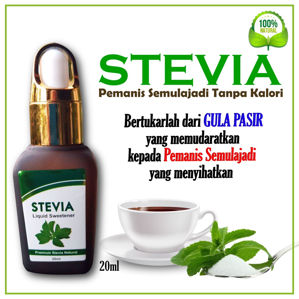 HQ Stevia Liquid Sweetener 20ml Shopee Malaysia