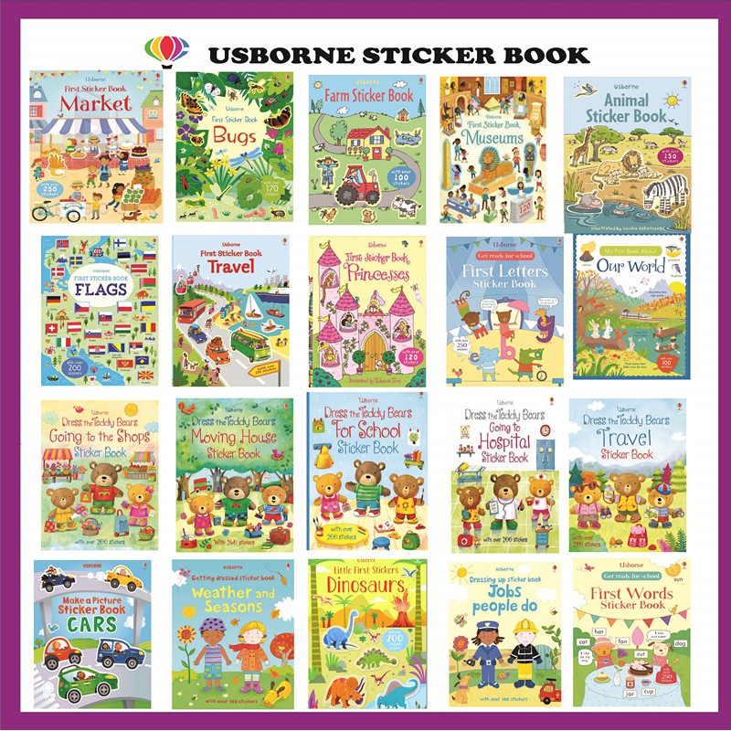 Usborne sticker Book (New title) Shopee Malaysia