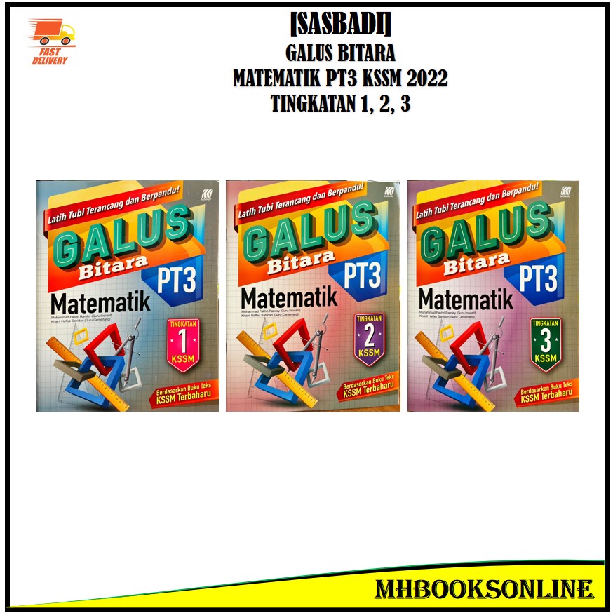 Buy [MH] SASBADI BUKU LATIHAN GALUS BITARA MATEMATIK PT3 KSSM 2022