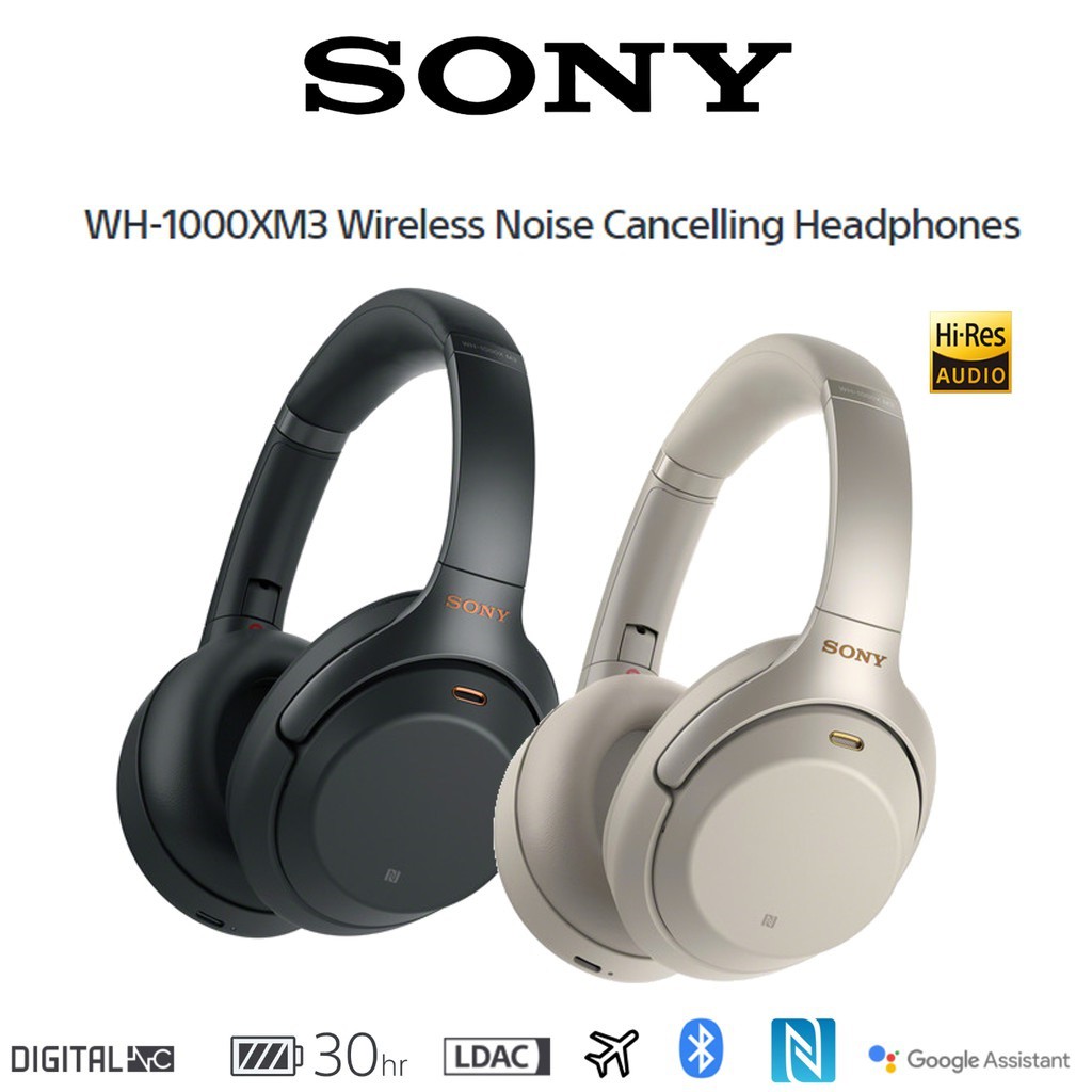 Sony Wireless Noise Cancelling Over Ear Headphones WH1000XM3 / WH ...