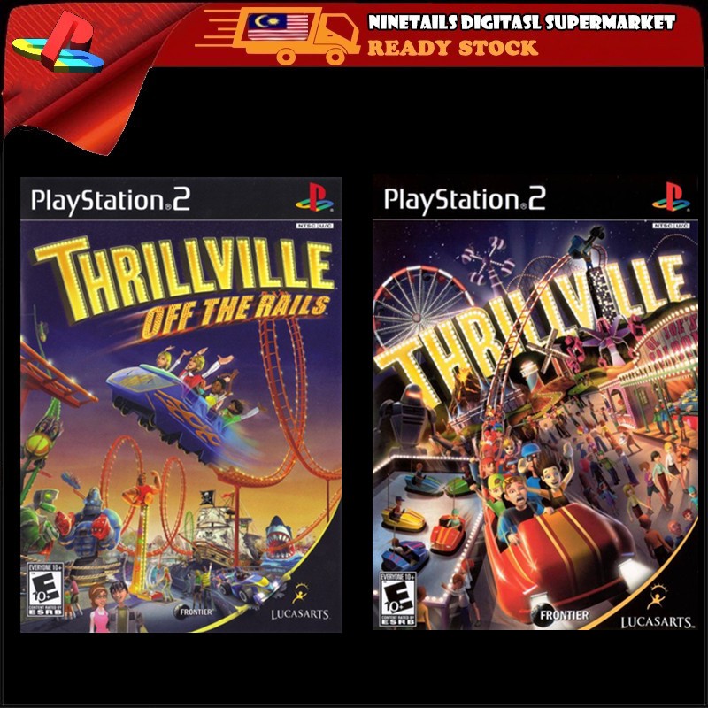 Ps2 Cd Games Thrillville Off The Rails Thrillville Shopee Malaysia