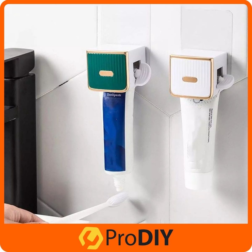 Wall Mounted Toothpaste Squeezer Dispenser Push Tube Roller Rotate