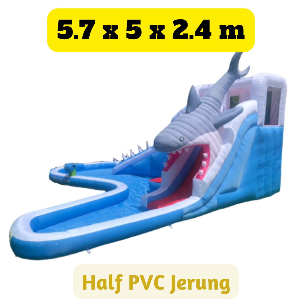 (PREORDER) CUSTOM MADE INFLATABLES SLIDES KOLAM JERUNG MATERIAL HALF
