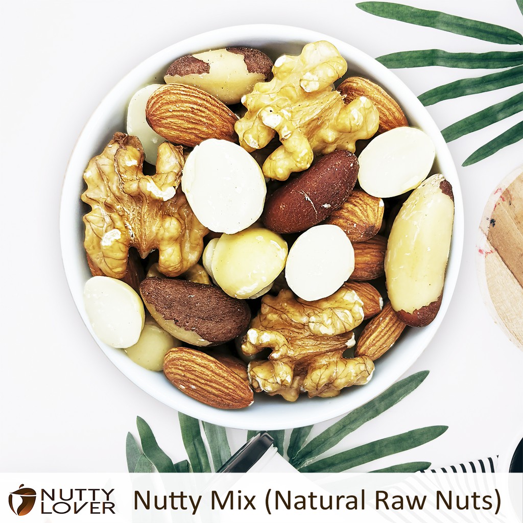 1kg Nutty Lover Premium Nutty Mix Natural Roasted Nuts 2 X 500gram Shopee Malaysia