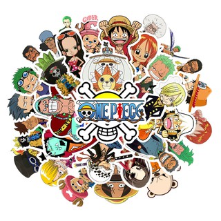 50pcs Anime 2019 ONE PIECE Luffy Stickers For Car Laptop PVC Backpack ...