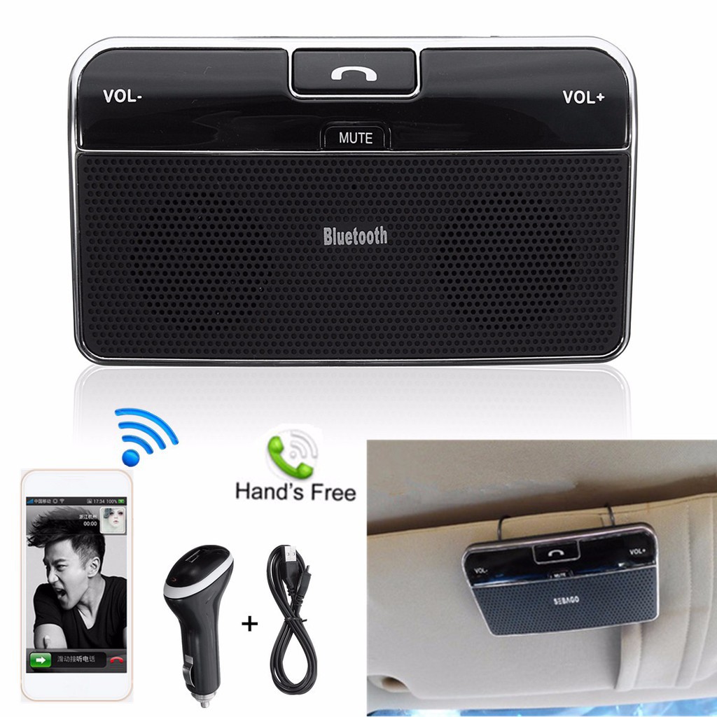 Wireless Car Speakers >> Ele Wireless Bluetooth 4 0 Silm Car Speaker Phone Handsfree Mp3 Kit Visor Clip Drive Wireless Car Speakers >> Ele Wireless Bluetooth 4 0 Silm Car Speaker Phone Handsfree Mp3 Kit Visor Clip Drive