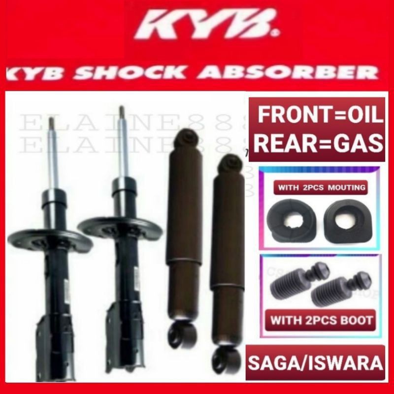 Kyb Proton Saga Iswara Absorber Front And Rear 1set 4pcs Original Kyb Suspension Car Kayaba