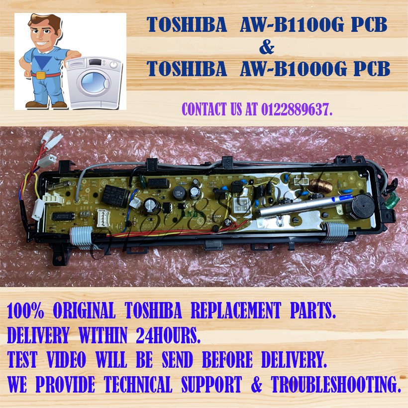 shopee: (ORIGINAL) TOSHIBA AW-B1100G / AW-B1000G / AW-B1100GM / AW-B1000GM PCB Board (0:0::;0:0::)