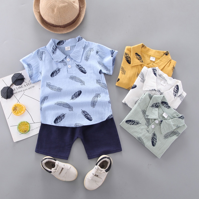 Kids Kemeja Suit/Boy Clothing/2 Pieces Polo Tshirt/Baju Kanak-kanak ...