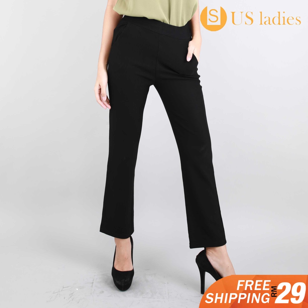 US Ladies Women No Zipper Stretchable Legging - 4 Colour/Size S-4XL 3153810/811/812/813