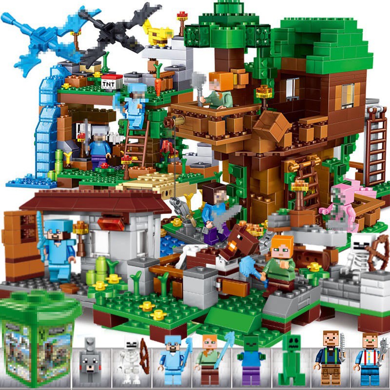 Lego Minecraft Building Blocks Assembled Children's Toys, Men and Women