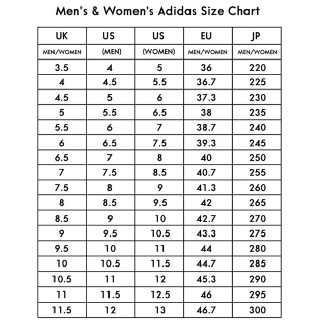 nmd r1 size chart