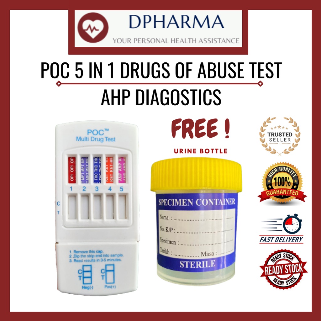 DRUGS OF ABUSE TEST | URINE DRUGS TEST | Digunakan Untuk Menguji Dadah Dalam Air Kencing |