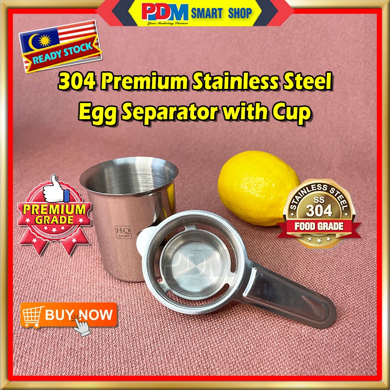 PDM Premium 304 Stainless Steel Egg Separator Egg Yolk Egg White