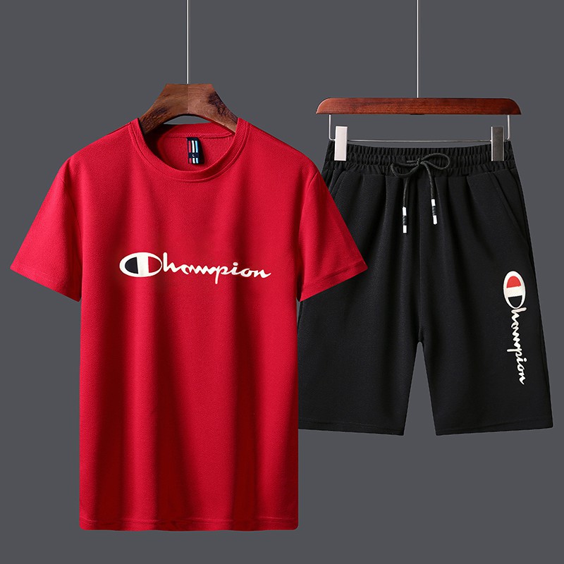 champion shorts and shirt set