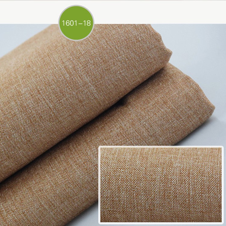 Plain color cotton linen fabric kain diy cotton linen 