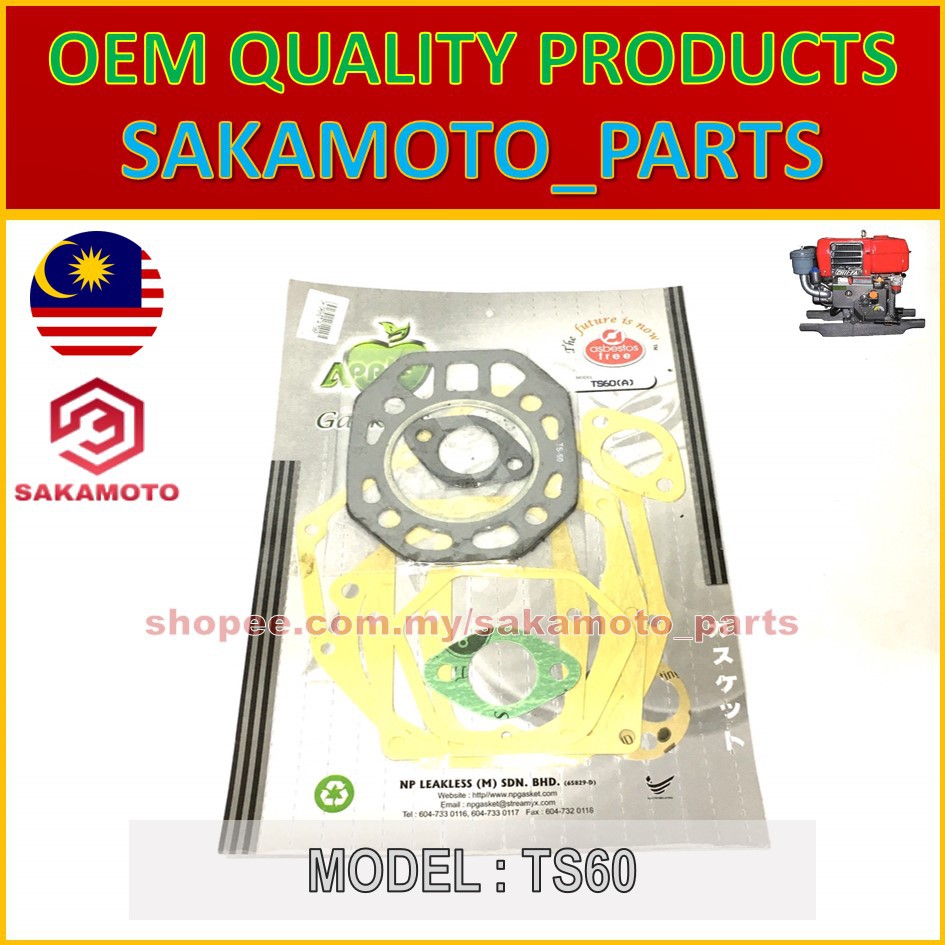 Yanmar TS60 NS50 Engine Overhaul gasket set Shopee Malaysia