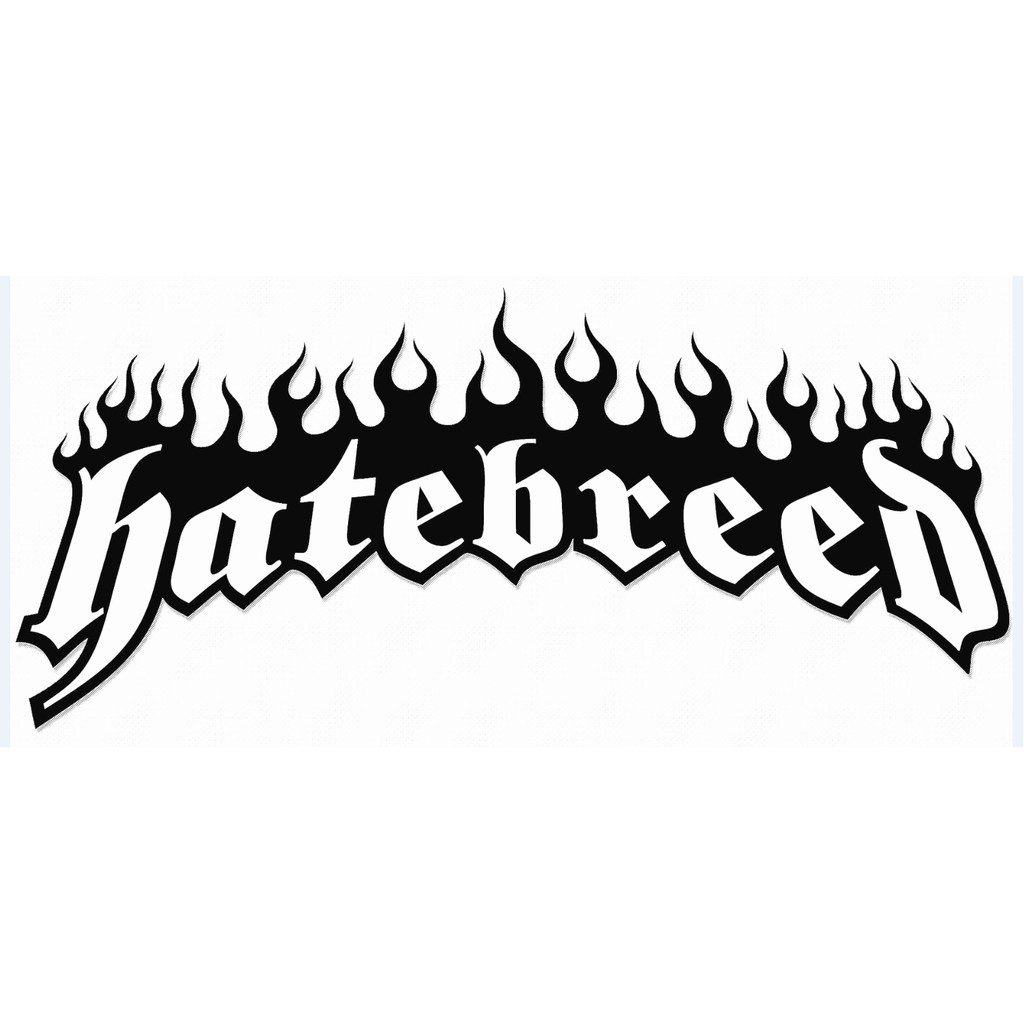 (Stiker Cermin Kereta)Windshield / Glass Sticker 12.5" x 6" Hatebreed