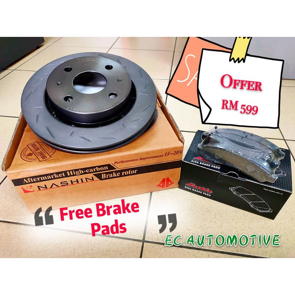 Nashin Myvi Disc Brake Rotor With Brake Pad Shopee Malaysia