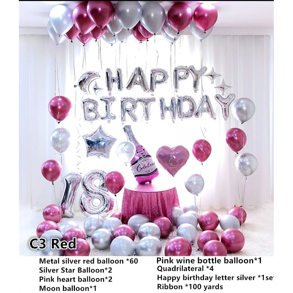 Balloons Paper Party Supplies Sale 8 Heart Balloons 18 Foil