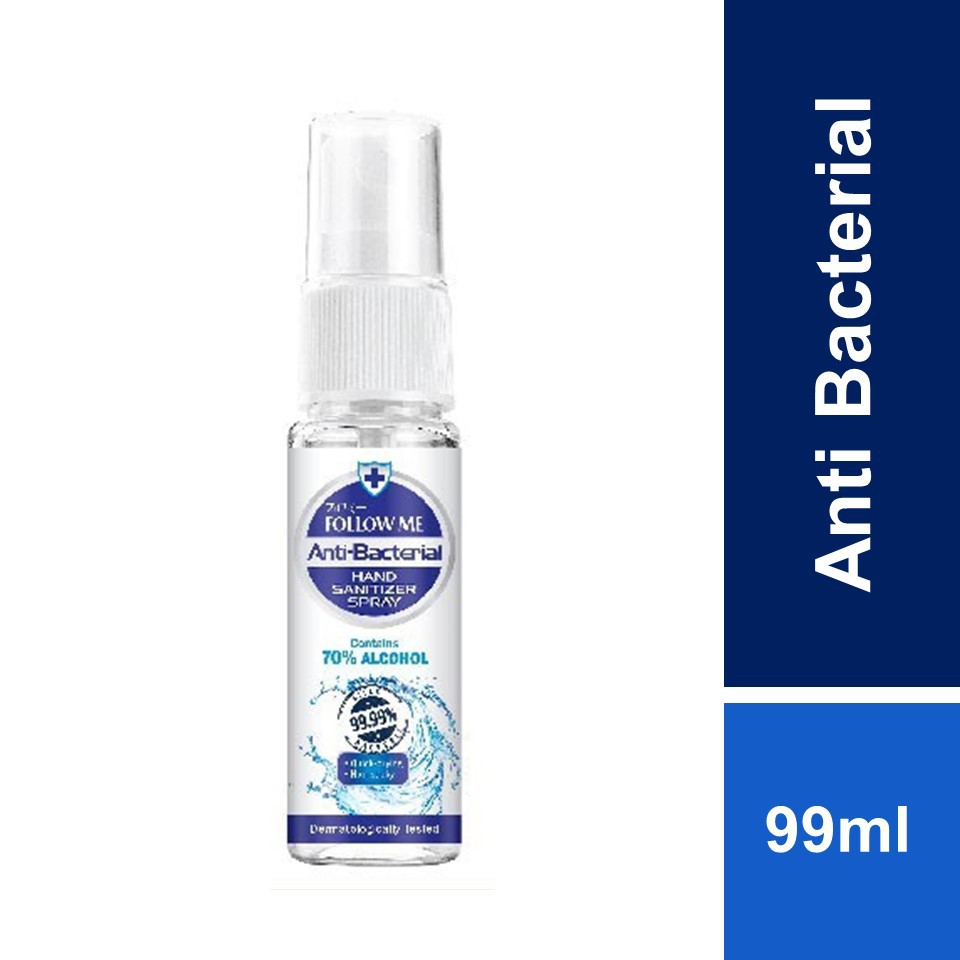 FOLLOW ME Anti Bacterial Hand Sanitiser Spray (99ml) Shopee Malaysia