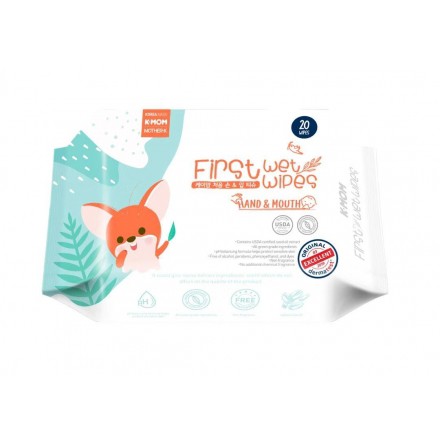 K-Mom First Wet Wipes Baby Wipes (20wipes)