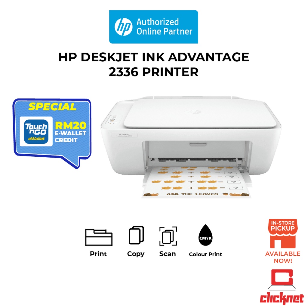 HP Deskjet 2336 Ink Advantage All In One Printer 7WQ05B | Shopee Malaysia