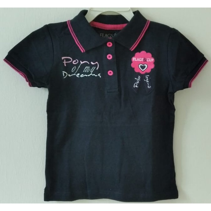 (NEW) GIRl SHORT SLEEVE POLO T-SHIRT