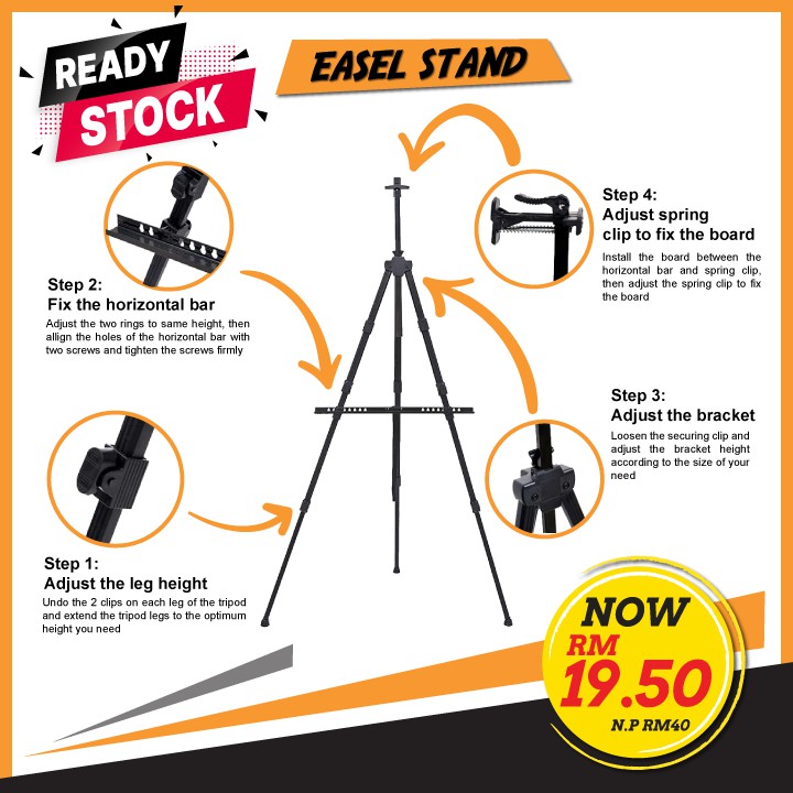 (READY STOCK) EASEL STAND Shopee Malaysia