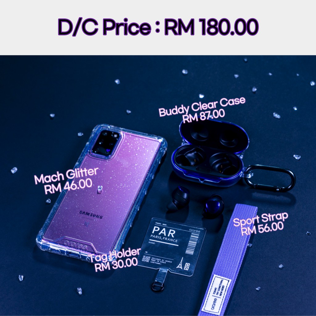 Araree Bts Phone Edition Case S Plus Buds Plus Case Strap Holder 4 Items Made In Korea Shopee Malaysia