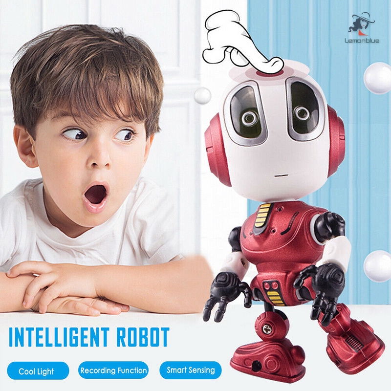 Smart Talking Robot LED Light Intelligent Recording Alloy Robot Electronic Doll Toy