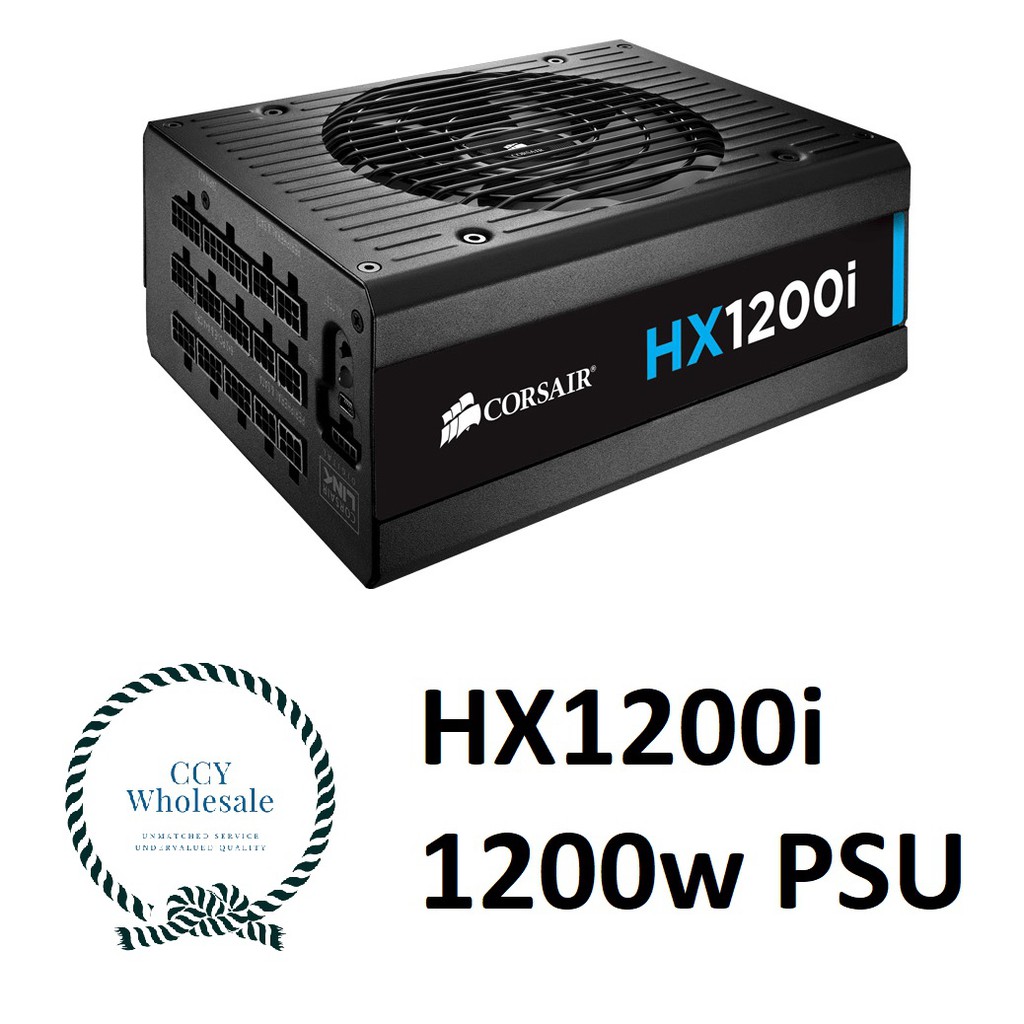 Corsair HXi Series HX1200i 1200 Watt 80+ Platinum Certified Fully