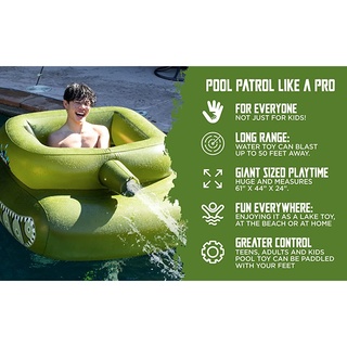 pool punisher inflatable toy with squirt gun