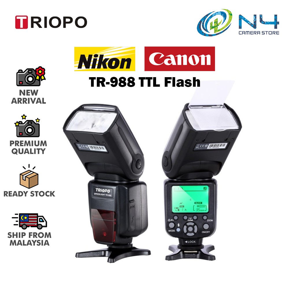 TRIOPO TR-988 Professional Speedlite TTL Flash with *High Speed Sync* for Canon 