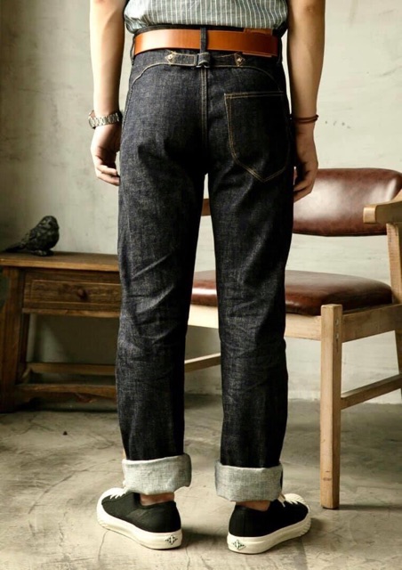 Red Tornado 18oz Loose Fit Men's Jeans Selvage Denim Straight-Leg ...