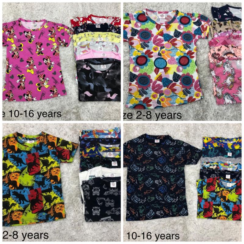 Buy Printed Tshirt Kids Girl Boy Baju Tshirt Kanak Kanak Seetracker Malaysia