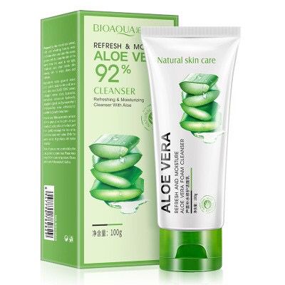 Original Bioaqua Aloe Vera Cleanser(Cuci Muka Sabun) 100g With No Any