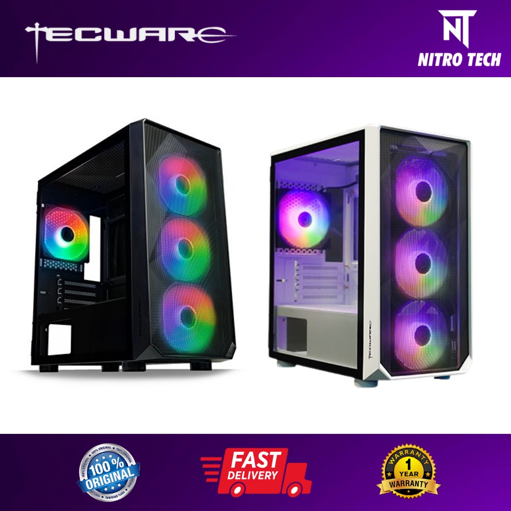 Tecware Forge M Omni Argb Matx Desktop Chassis Shopee Malaysia | My XXX ...